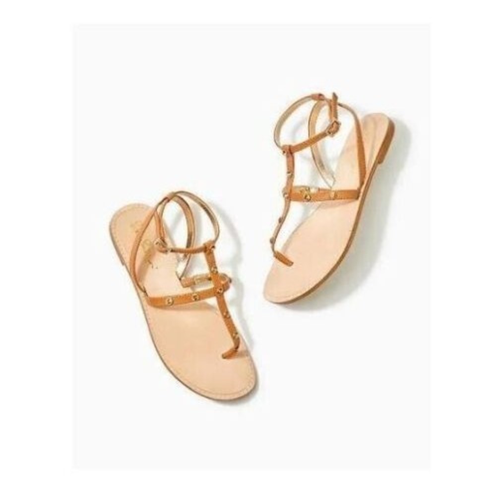 NEW Lilly Pulitzer Kaylee Ankle Strap Sandals embellished with rhinestones SZ 7